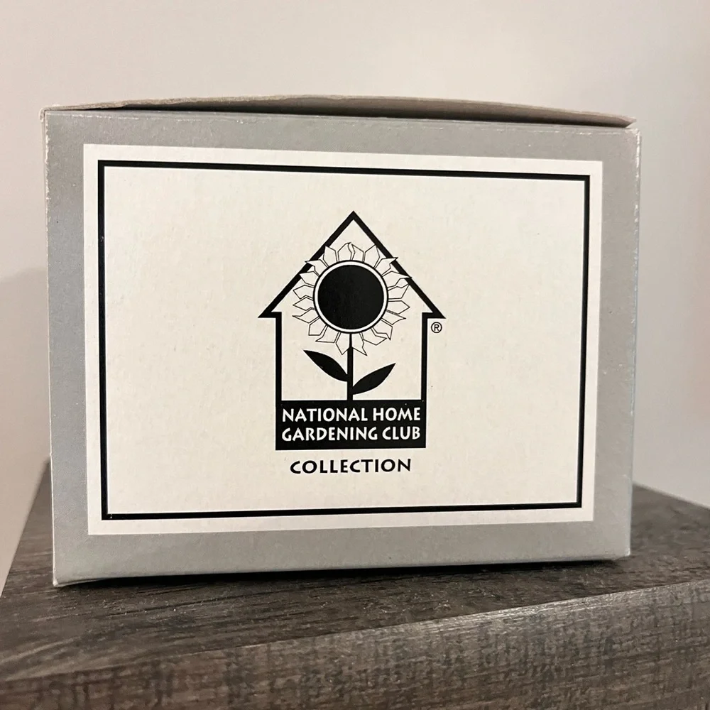 National Home Gardening Club Collection Trinket Box Sunflower Basket & Seeds